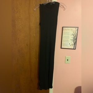 Black maxi dress